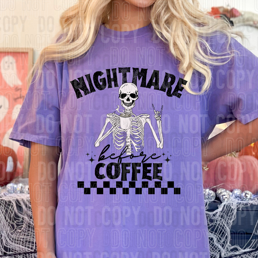 Nightmare Before Coffee (SBB): *DTF* Transfer