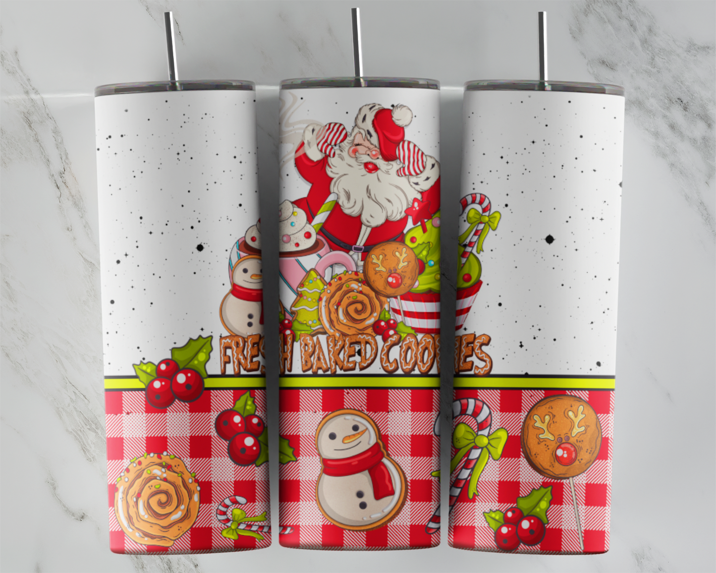 Santa Bakery: Tumbler Sub Print