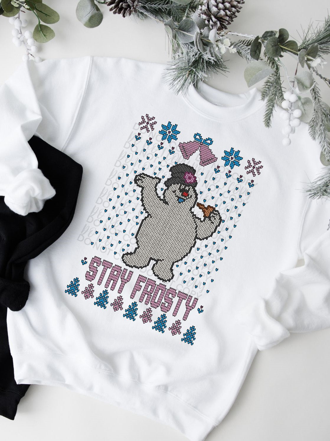 Faux Ugly Sweater (Stay Frosty): *DTF* Transfer