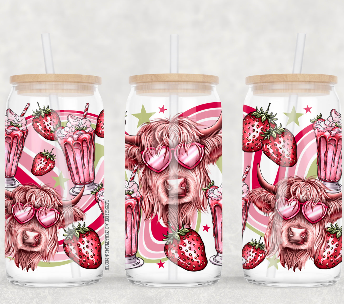 Strawberry Milkshake Cow: Libbey Sub Print