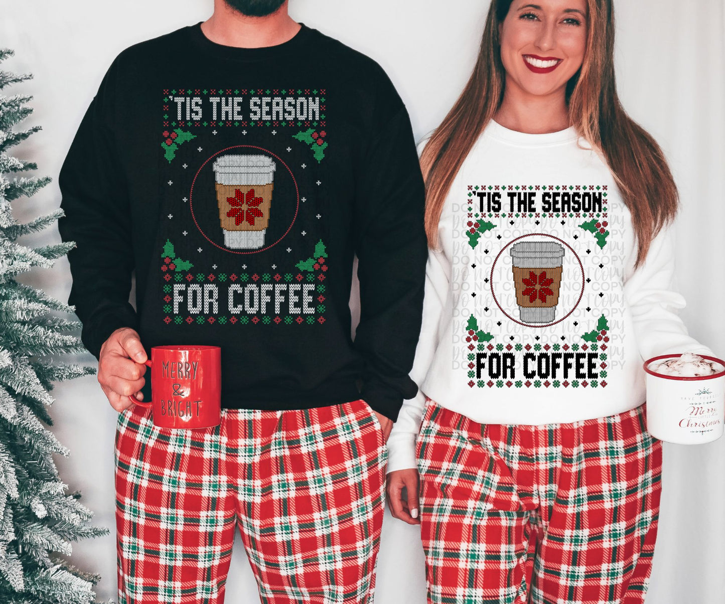 Faux Ugly Sweater (Tis The Season for Coffee): *DTF* Transfer