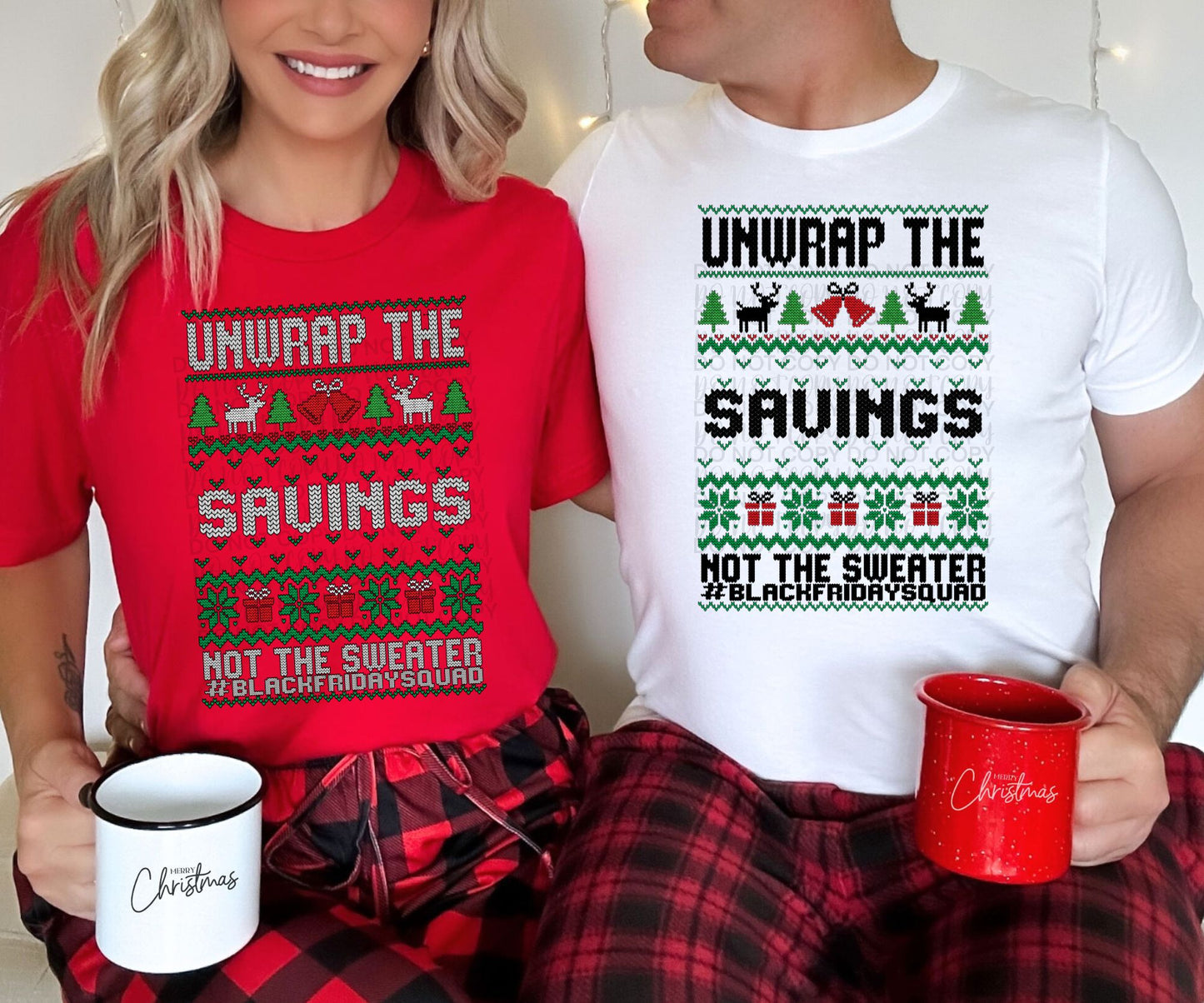 Faux Ugly Sweater (Unwrap the Savings Not the Sweater): *DTF* Transfer