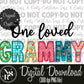 One Loved GRAMMY Spring Faux Embroidery: Digital Download