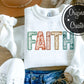 FAITH Neutral Faux Sequins Embroidery: *DTF* Transfer