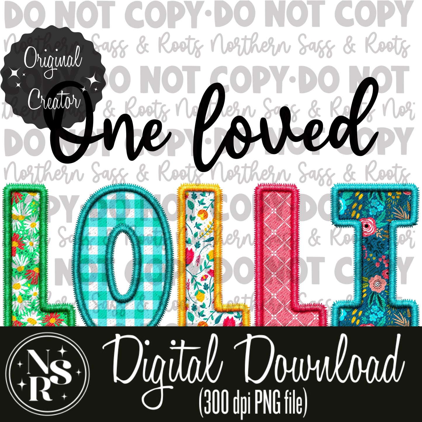 One Loved LOLLI Spring Faux Embroidery: Digital Download