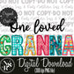 One Loved GRANNA Spring Faux Embroidery: Digital Download