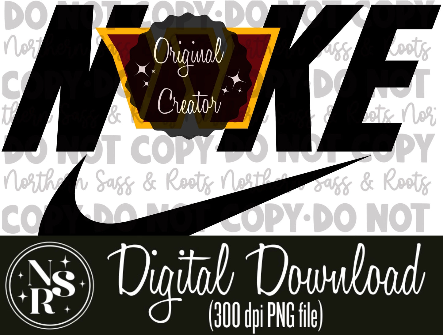 NFL Swoosh-WASHINGTON (NSR): Digital Download