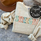 STRENGTH Neural Faux Sequins Embroidery: *DTF* Transfer