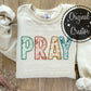 PRAY Neutral Faux Sequins Embroidery: *DTF* Transfer