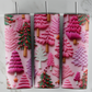 Colorful Pink Christmas Trees: Tumbler Sub Print