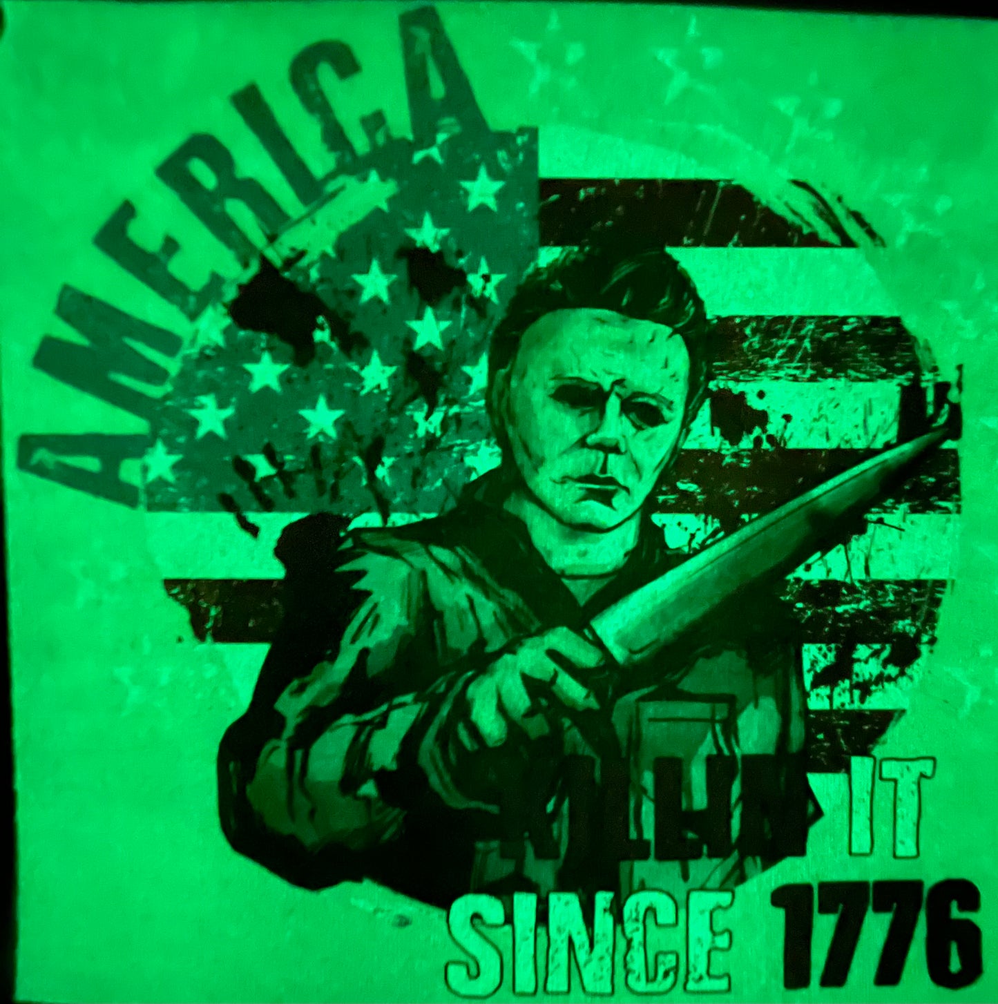 *RTS* GLOW-IN-THE-DARK (EXCLUSIVE America Killin It Since 1776 Micheal: *DTF* Transfer