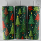 Christmas Trees (FAUX Embroidery): Tumbler Sub Print