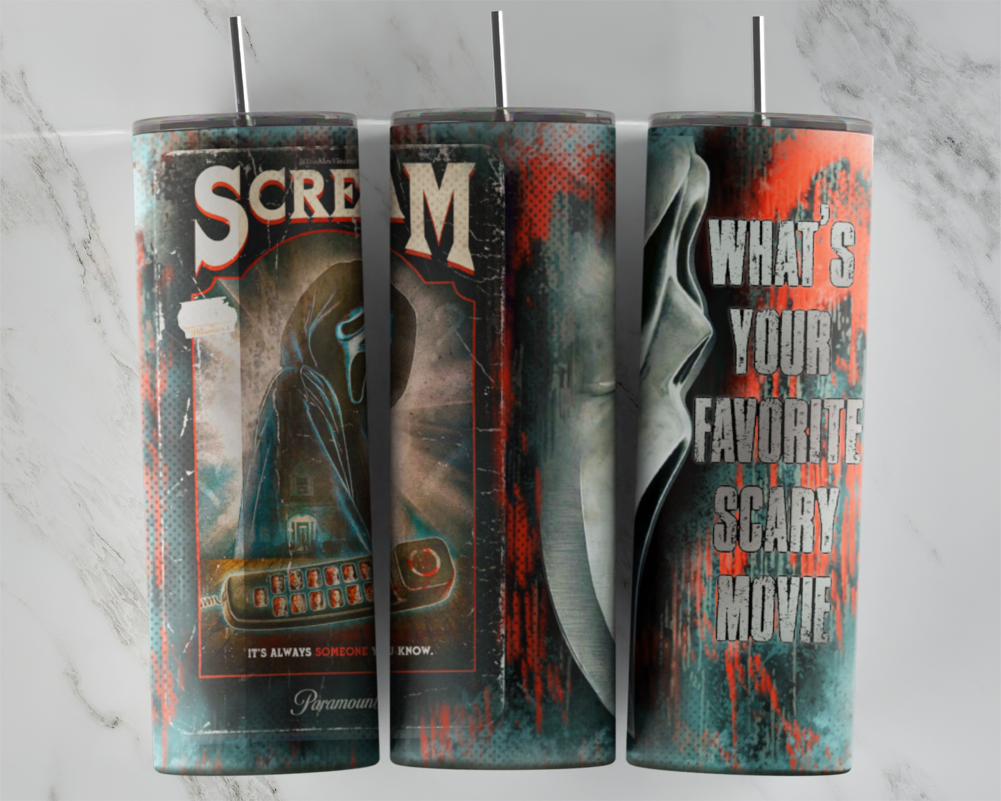 What’s Your Favorite Scary Movie: Tumbler Sub Print