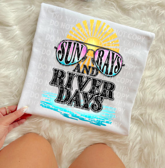 Sun Rays and River Days: *DTF* Transfer