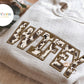 WIFEY Cow Faux Embroidery: *DTF* Transfer