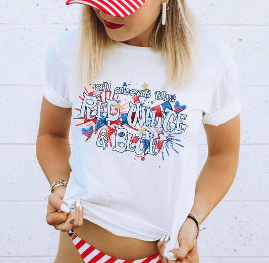 All About The Red, White & Blue: *DTF* Transfer