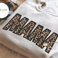 MAMA Leopard Faux Embroidery: *DTF* Transfer