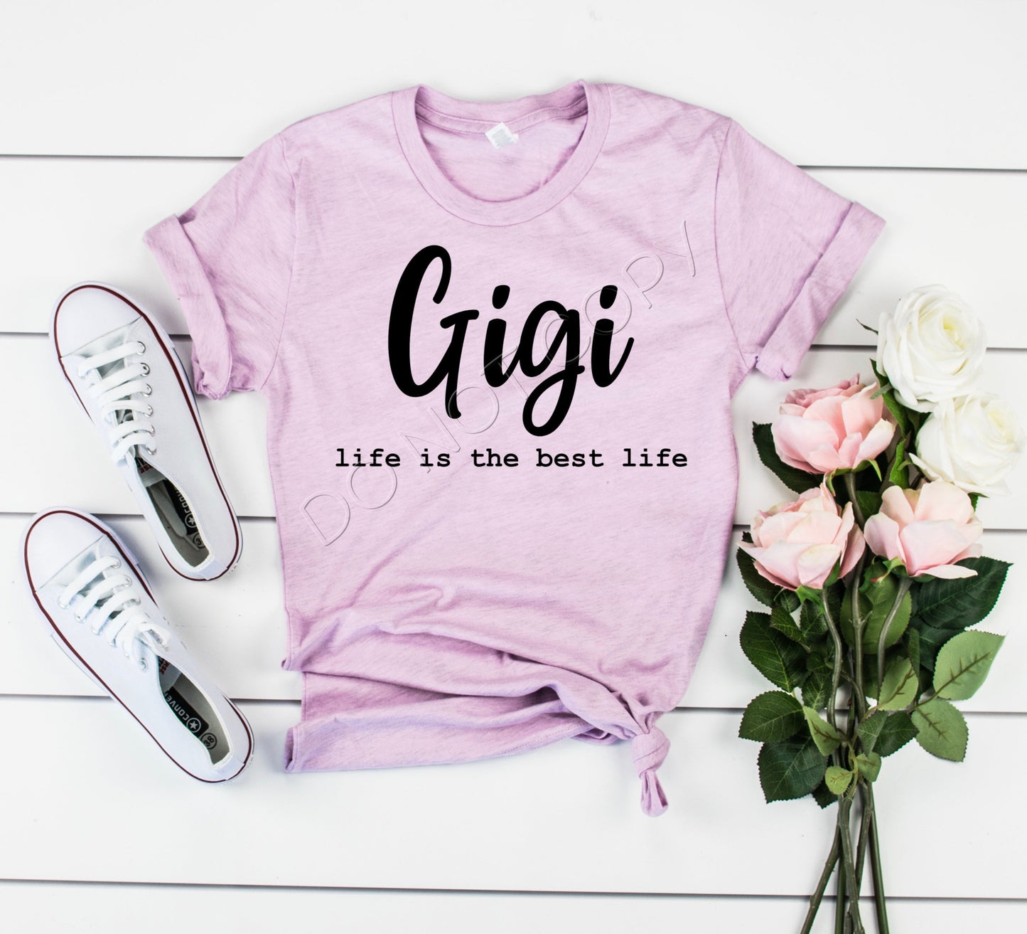 EXCLUSIVE GIGI life is the best life-Screen Print Transfer