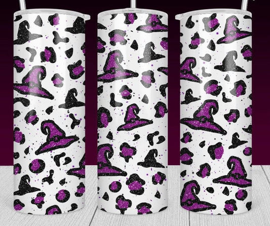 Black and Purple Witch Hat-Tumbler Sub Print