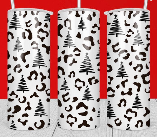 Christmas Tree Cheetah-Tumbler Sub Print