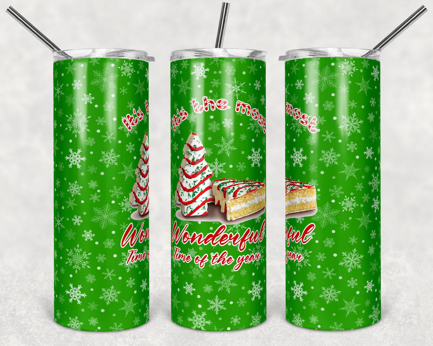 Wonderful Time of The Year Debbie Cakes-Tumbler Sub Print