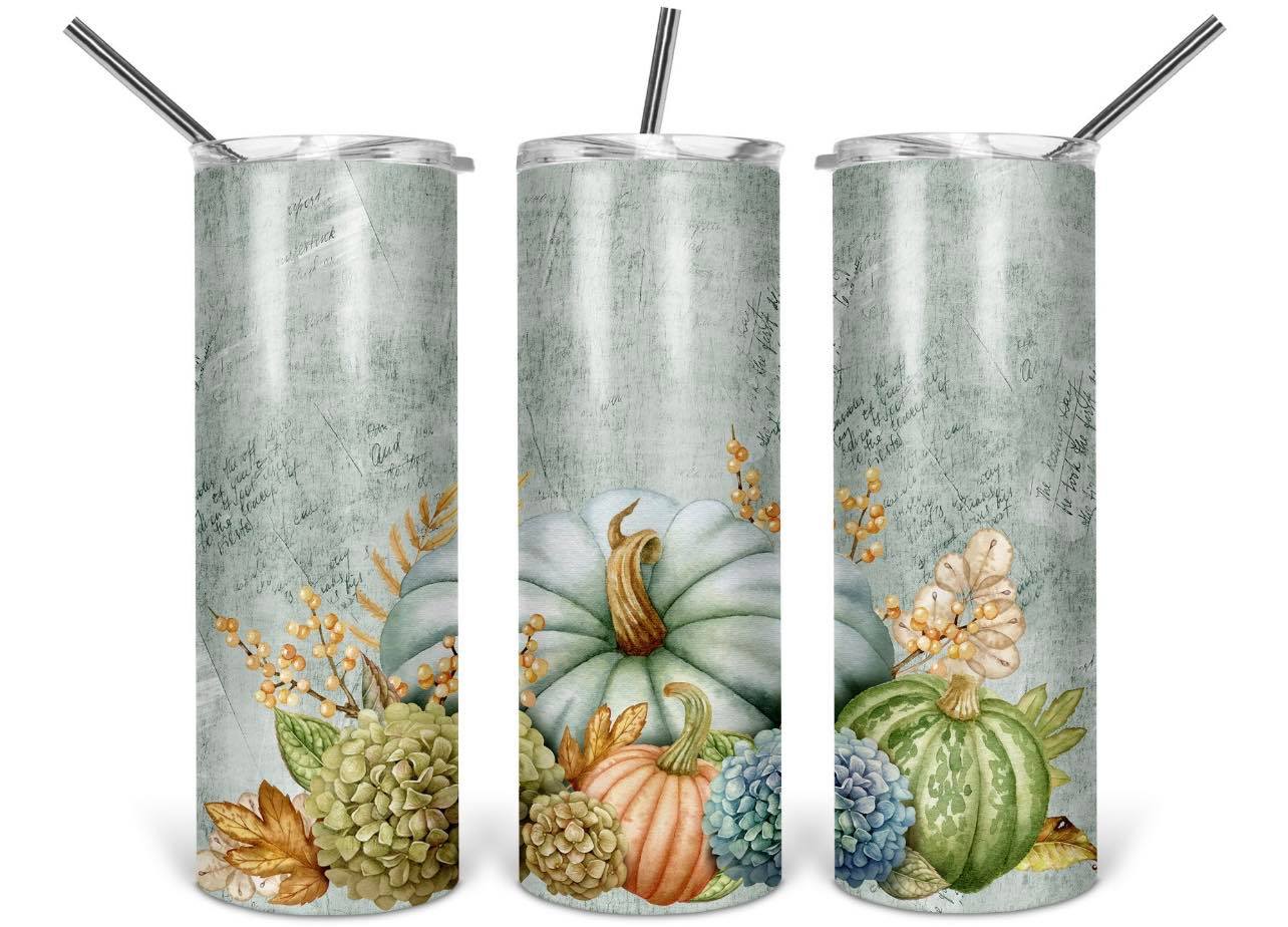 Fall Scenery Pumpkins-Tumbler Sub Print