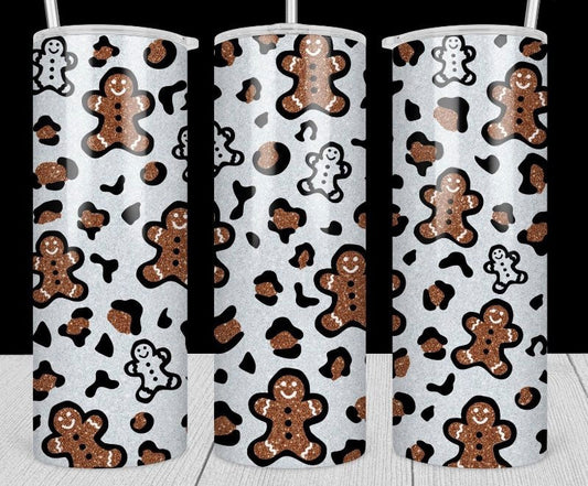 Glitter Gingerbread Cookies-Tumbler Sub Print