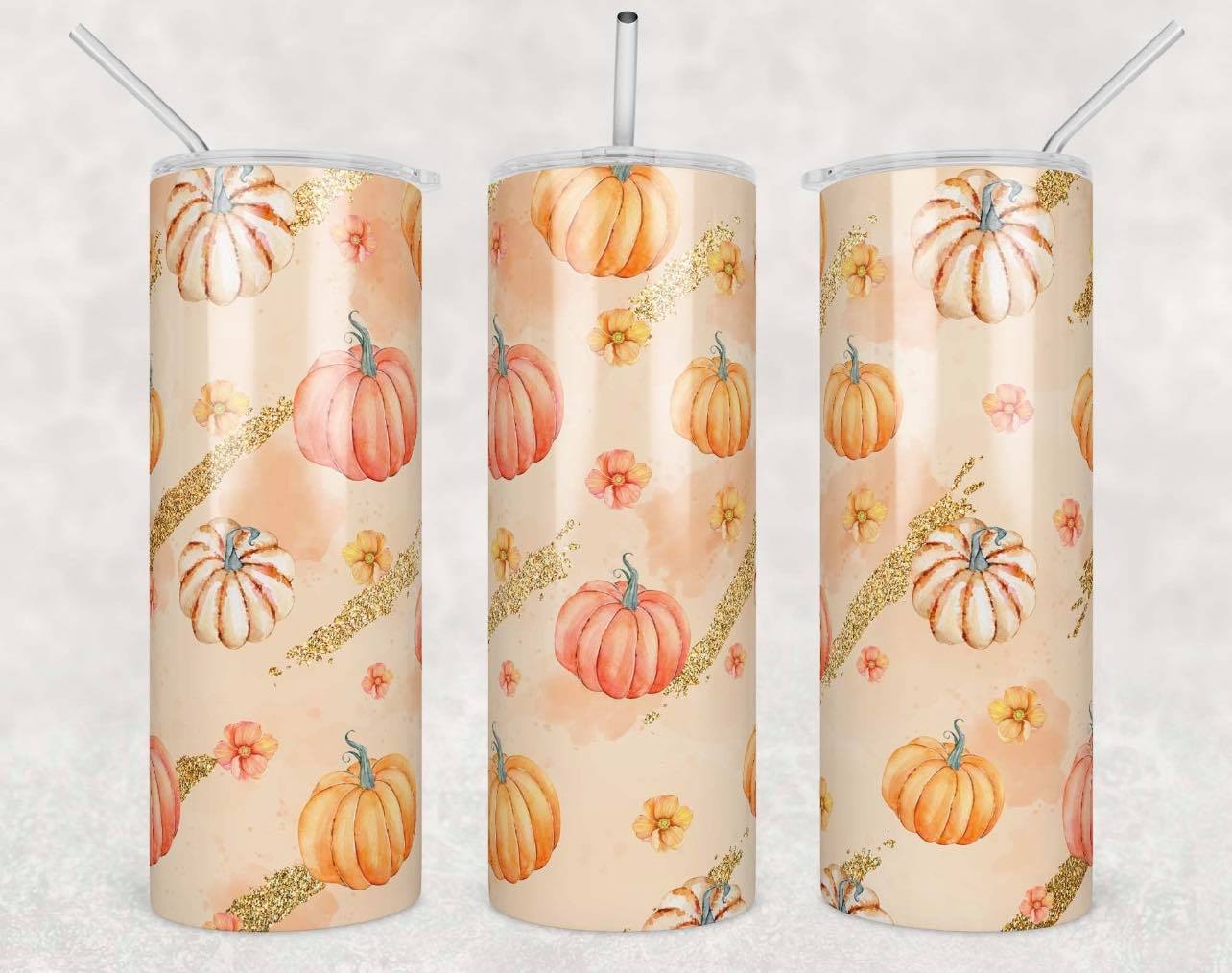 Glitter Pumpkin-Tumbler Sub Print