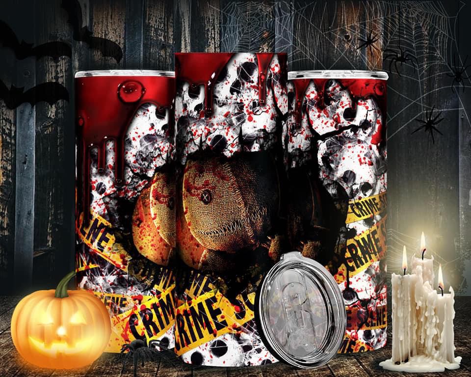 Trick 'r Treat Crime Scene -Tumbler Sublimation Print