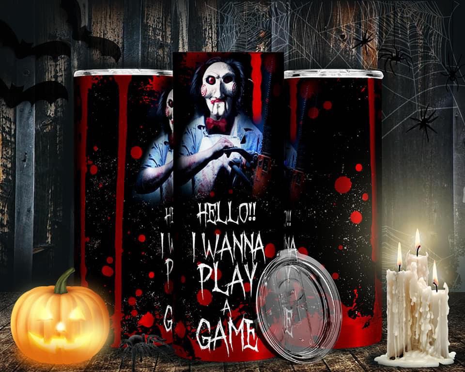 I Wanna Play -Tumbler Sublimation Print