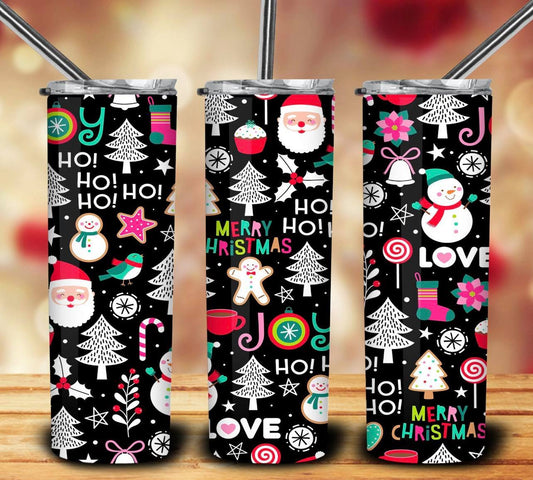 Merry Christmas Collage-Tumbler Sub Print