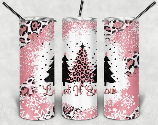 Pink Let It Snow-Tumbler Sub Print