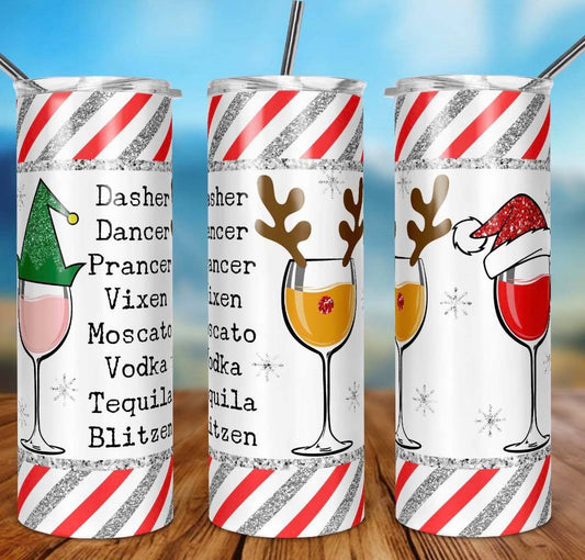 Reindeer Alcohol-Tumbler Sub Print