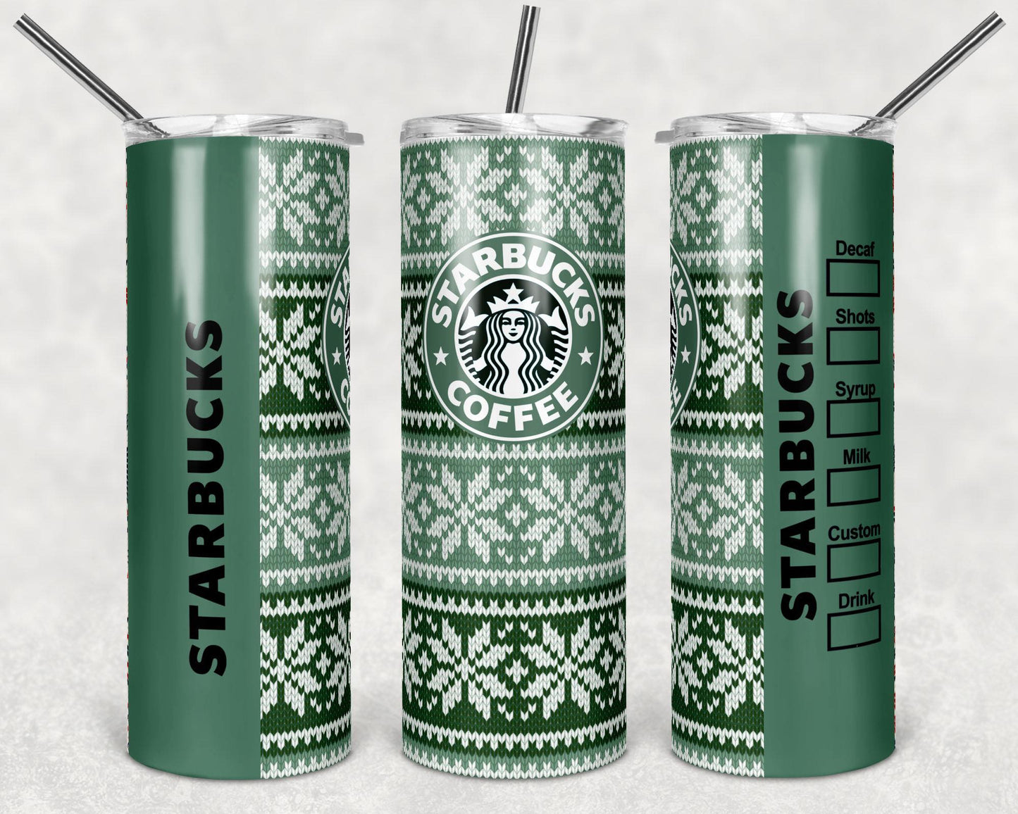 Starbucks Christmas Sweater-Tumbler Sub Print