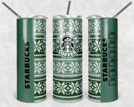 Starbucks Christmas Sweater-Tumbler Sub Print