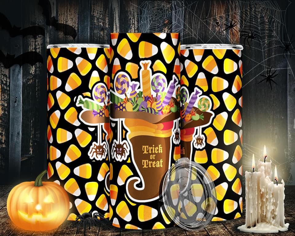 Trick Or Treat -Tumbler Sublimation Print