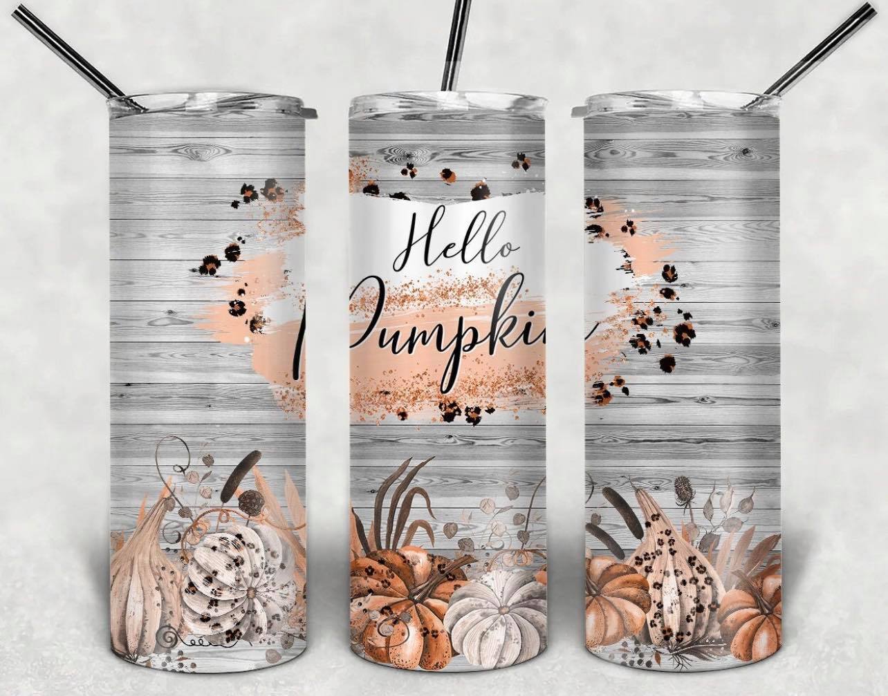 Hello Pumpkin Leopard-Tumbler Sub Print