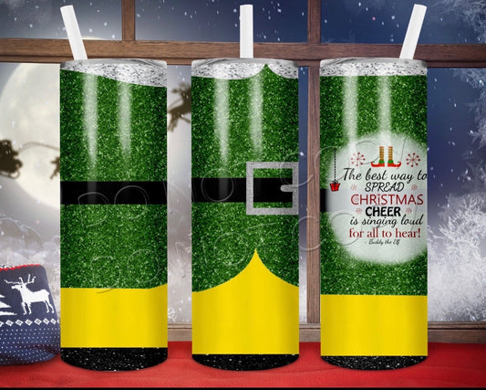 Buddy The Elf Christmas Cheer-Tumbler Sub Print