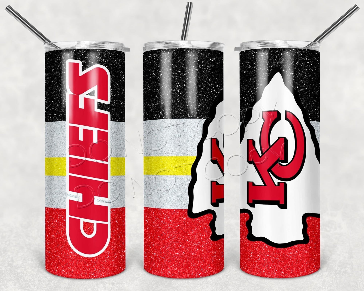 Kansas City Chiefs (Vertical)-Tumbler Sub Print