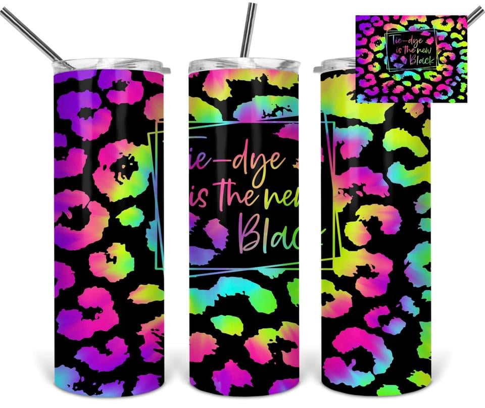 Tie Dye is the New Black-Tumbler Sublimation Print