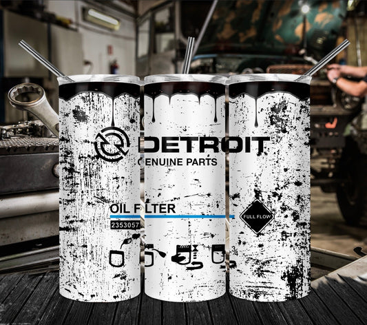 Detroit Oil-Tumbler Sublimation Print