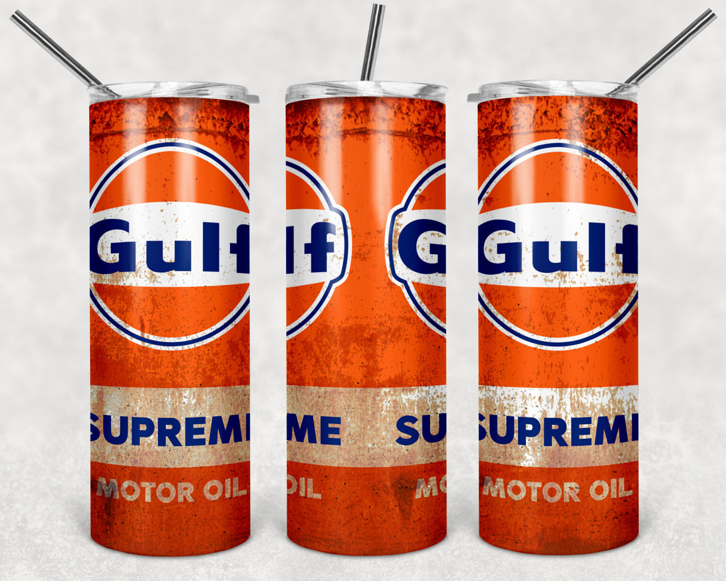 Gulf Oil (Dirty)-Tumbler Sublimation Print