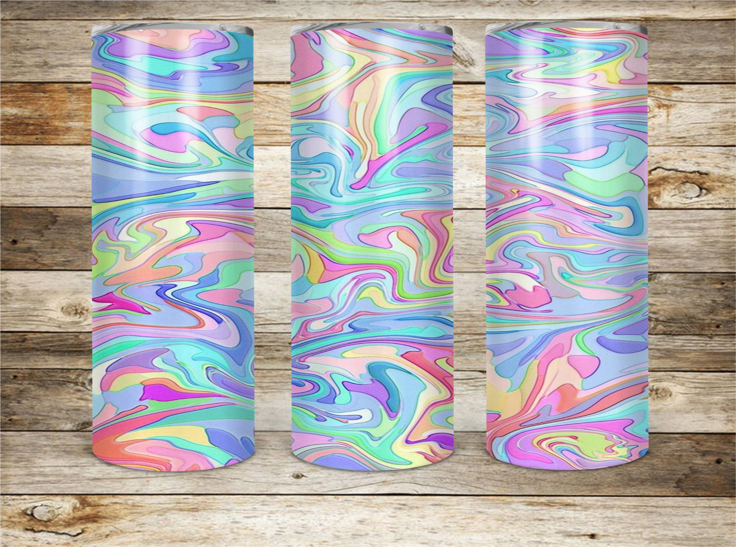 Watercolor Swirl-Tumbler Sublimation Print