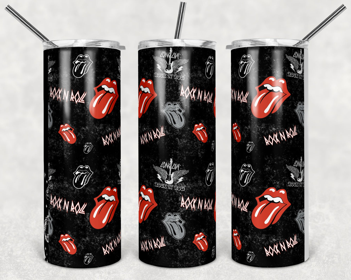 Long Live Rock N Roll-Tumbler Sublimation Transfer