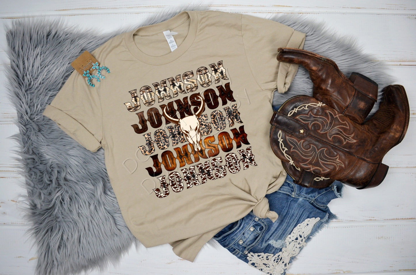 JOHNSON Western Stacked: *DTF* Transfer