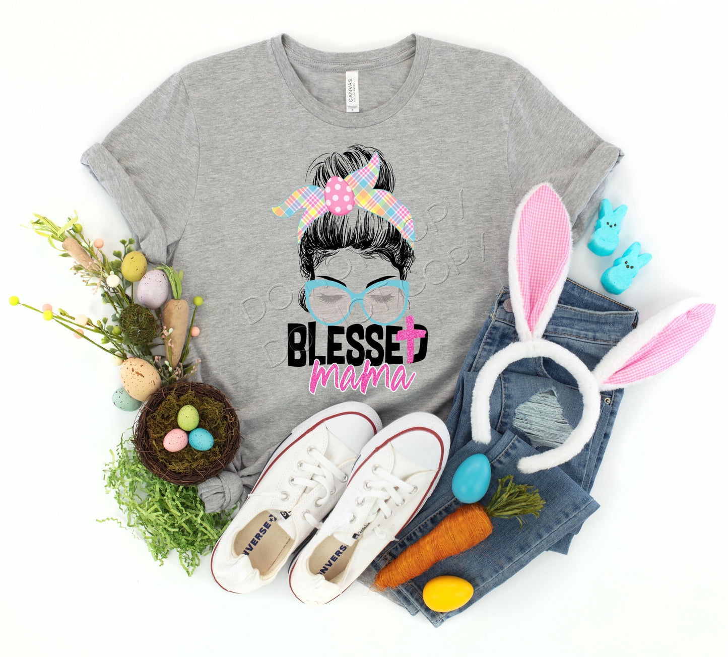 EXCLUSIVE Blessed Mama-Screen Print Transfer