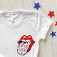 Patriotic KISS Smiley (POCKET)-*DTF* Transfer