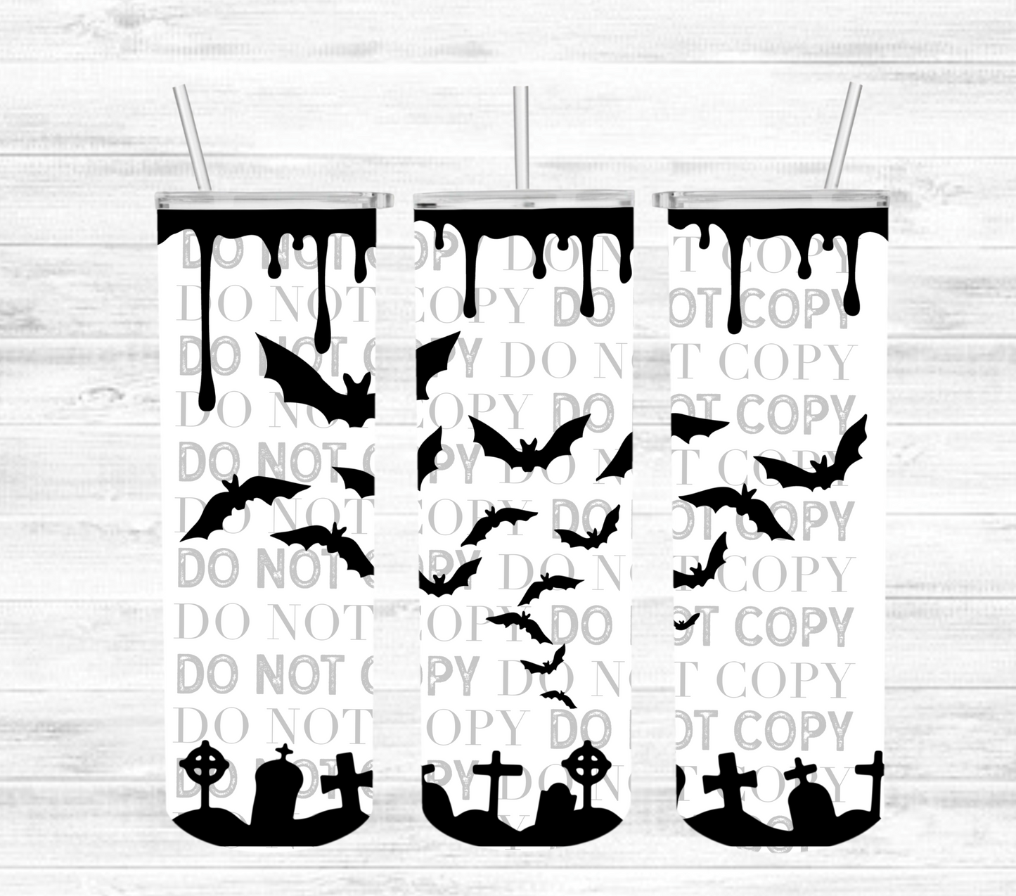 Graveyard Bats: Tumbler Sub Print