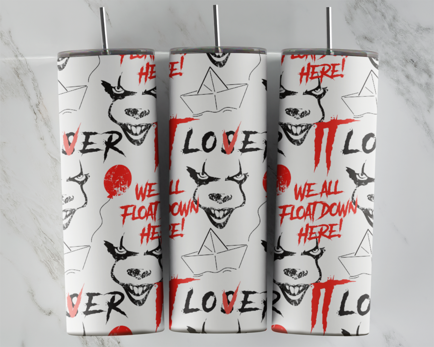 LOVER/LOSER Pennywise IT: Tumbler Sublimation Transfer