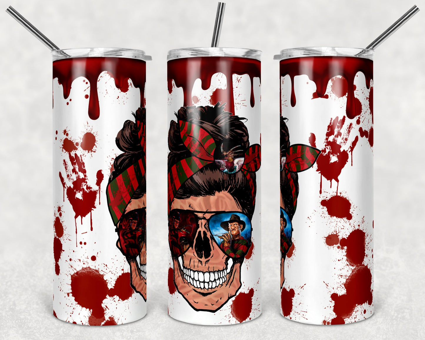 EXCLUSIVE FK Skull-Tumbler Sublimation Print